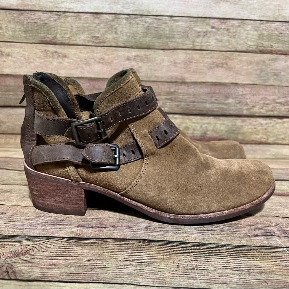 Ugg Brown Leather Patsy Chestnut Ankle Boots - image 3